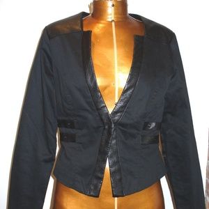 Rag & Bone Jacket & Skinny Jeans With Leather Trim